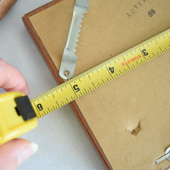 Vintage Small Wood Frame Mirror Set - Country Cottage Farmhouse Home Decor - Picture 7 of 7